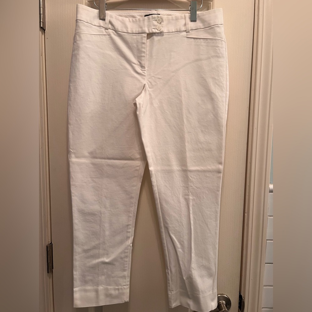 The Limited Ankle White Pants